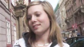 Julie in a street pick-up