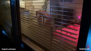 Big fake tits student bound and fucked