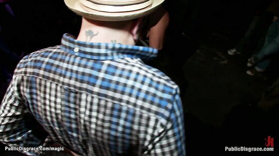 Busty Cherry Torn fucked in public bar