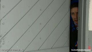 Cheating bound wife dp big dick banged