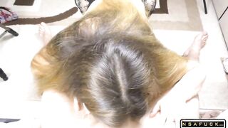 Amateur Teen Stepsis in Stockings Has Anal Sex Creampie