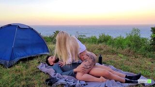 SD 020 - Tattooed brunette with piebald body fucking very tasty