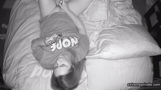 watching my stepsister toying and cumming