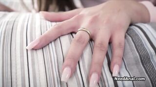 Ass fucking beautiful busty teen babe after cock milking