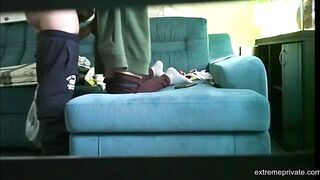 my stepmom gets shagged on our sofa