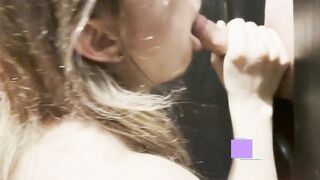 Double Glory Hole Fun for Cock-Hungry Girl