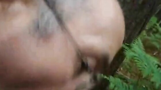 Sucking Black Cock Outdoors