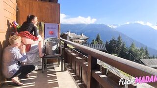 Public Flashing Gardener Gets BDSM Surprise