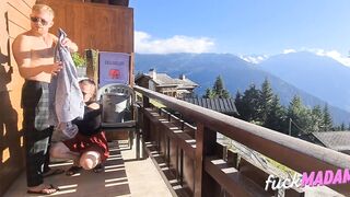 Public Flashing Gardener Gets BDSM Surprise