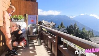 Public Flashing Gardener Gets BDSM Surprise