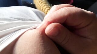 Großer Schwanz-Blowjob mit Fingern und Titten - Deutscher Oralsex