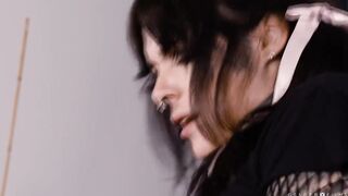 Lucky dude bareback fucks new TS roommate so hard