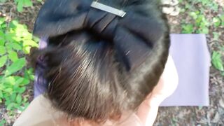 Asian Amateur Couple's Public Forest Fuck