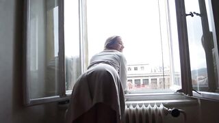 Alexis Crystal: Smoking Hot Czech Babe in a Trench Coat