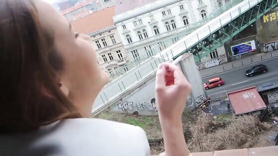 Alexis Crystal: Smoking Hot Czech Babe in a Trench Coat