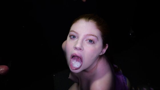 That's it Eve, now swallow it!