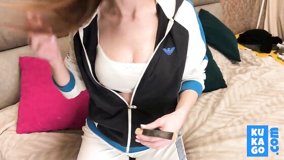 Cheating with Neighbor Near - Big-Tit Russian Amateur Creampie POV