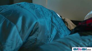 Teen finds stepmommy and bff fool around