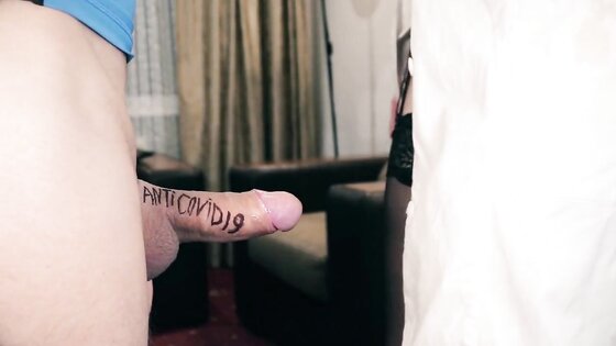 COVID Cure Blowjob - Amateur Teen Parody