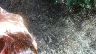 Stepson Walks on Beach as Stepdad Anal Fucks Mom in Bushes