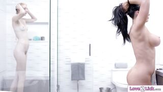 Im sharing a shower with my stepmoms gf