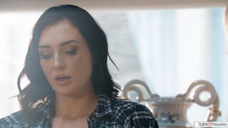 Busty tgirl fairy pops out of a diamond