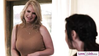 Stepmom touches her stepdaughter big ass