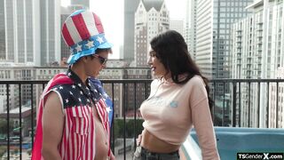 I really dig tall women with hard cocks