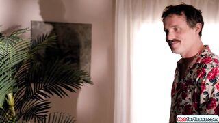 Latina caught cheating with a hot tgirl