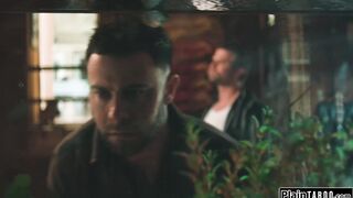 There is a handcuffed woman in our room