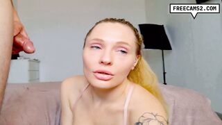 Blonde Babe's Wet Pussy Gets Fingered by Her Lusty Lover