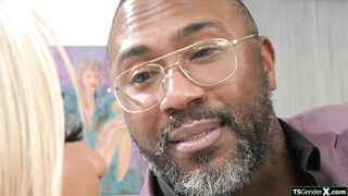 Shemale Brittney Kade pleases sugardaddy