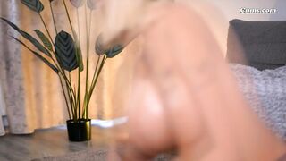 Huge Tits Babe Fucks Her Wet Pussy