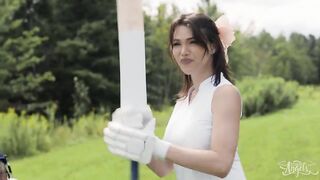 Asian Shemale Outdoors