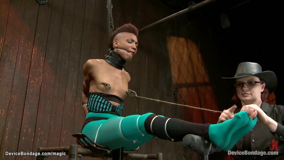 Mean Mistres Plays Ebony Female Slave