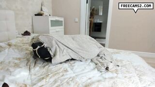 Busty Babe Rubbing Her Pussy as the Dildo Fucks Her Deep