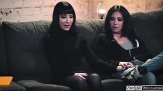 My probation officer jerks on us kissing