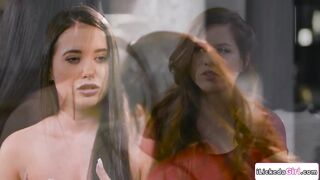 Lesbian wife scissoring with sis in law