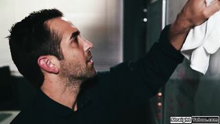 The janitor creeping the fuck out of me