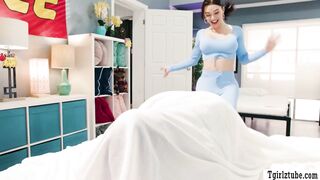 Caught my TS girlfriend sucked by this slut clerk