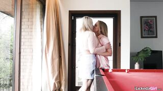 Big tits lesbian fingering blonde wife