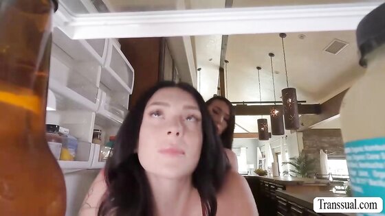 Bride to be cheater fucked by TS guests