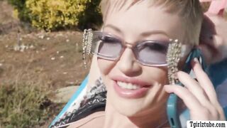 Got my pussy licked and fucked by TS pool cleaner