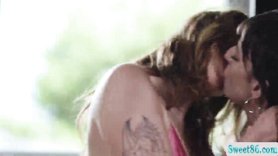 Gorgeous lesbians enjoy licking their wet pussies 2