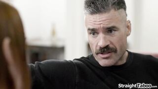 Guy seduces his stepsons redhead teen gf