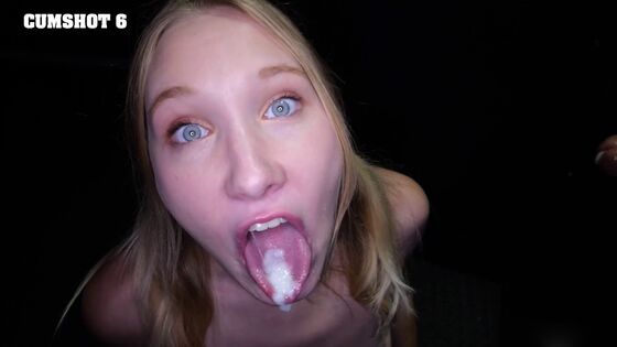 The cum matches your blue eyes, McKenna!