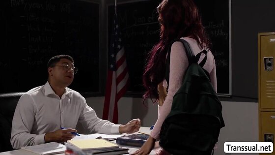 Giving my teacher a titjob to pass my exam 2