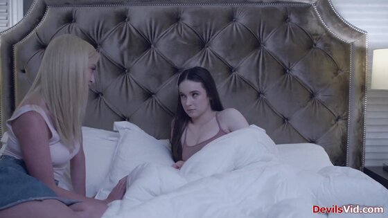 Small tit teen and bff fucked by stepdad