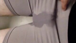 me pissing in my running shorts