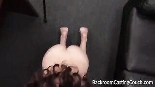 Brunette Anal Casting